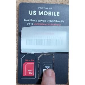 US Mobile Starter SIM Kit Warp Speed Nano Micro Mini Adaptor New Activation BYOP